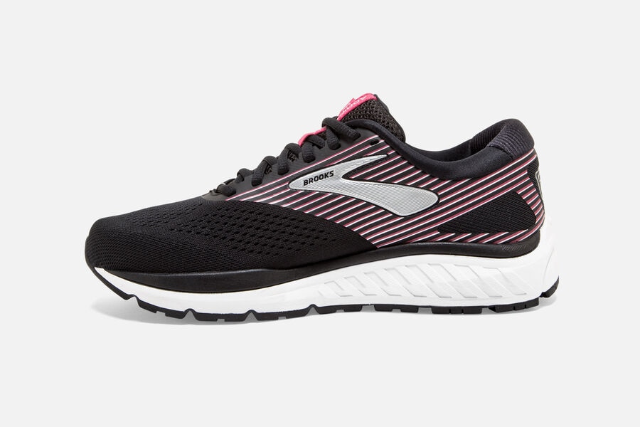 Brooks Addiction 14 Road Loopschoenen Dames - Zwart/Roze/Zilver - 713284AZJ